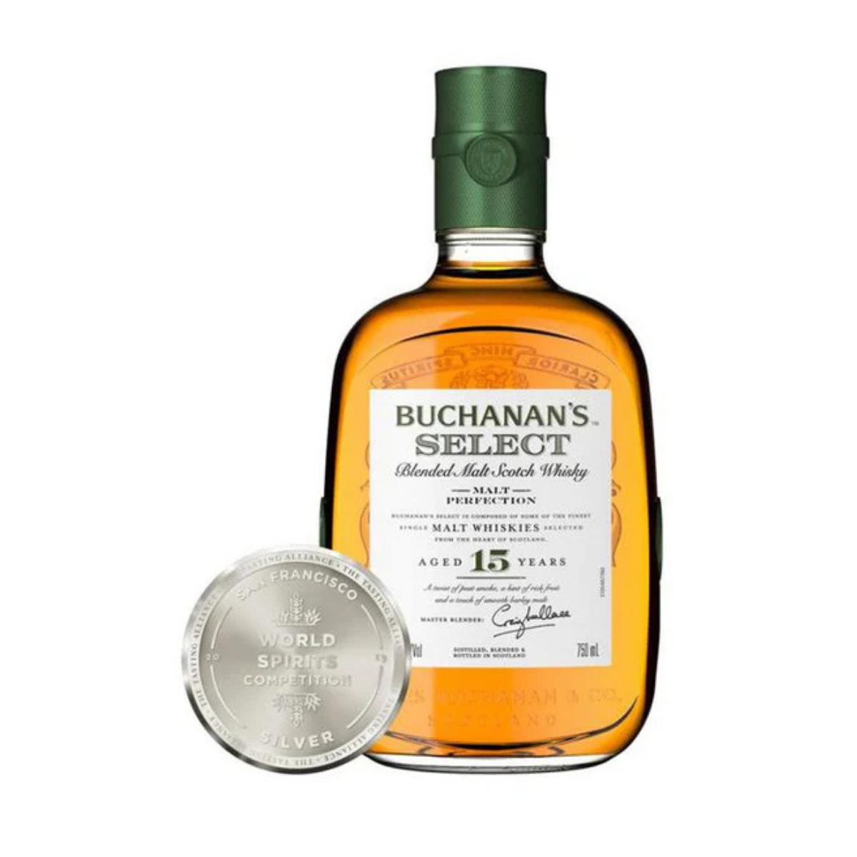 Buchanans 15 Year Old Blended Malt Scotch Whisky 750 ml - Captain Caskwell