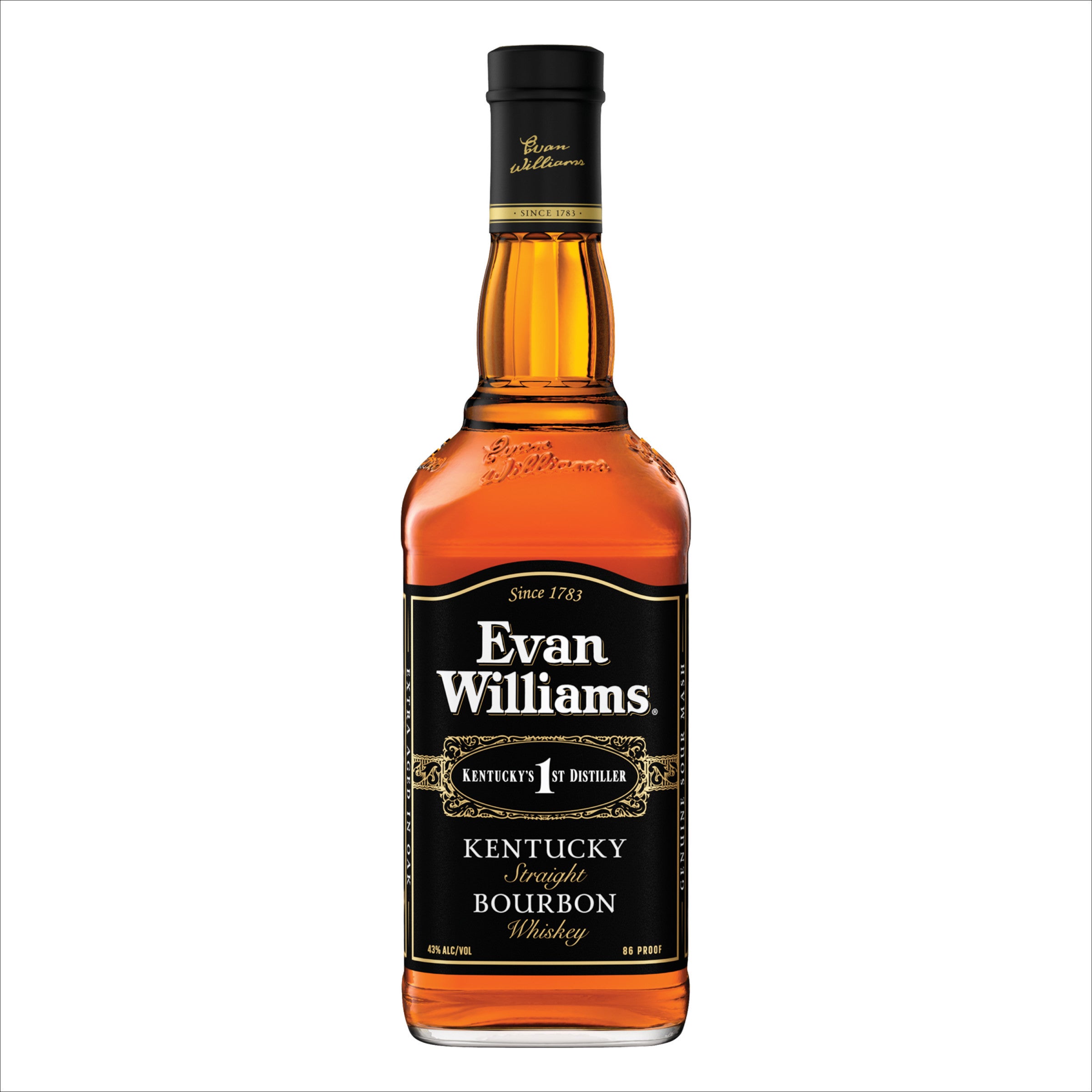 Evan Williams Black Label Kentucky Straight Bourbon 750 ml - Captain Caskwell