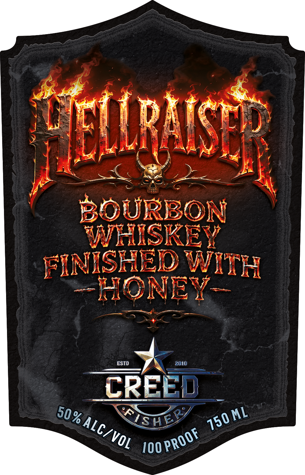 Hell Raiser Bourbon Whiskey with Honey 750 ML