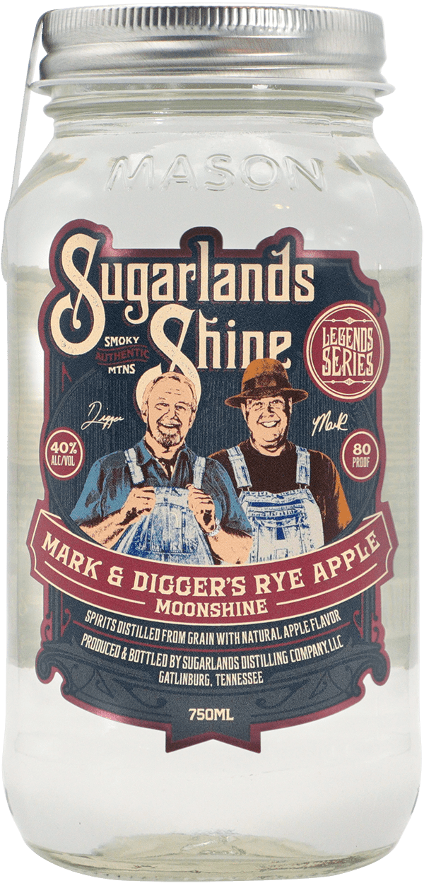 Sugarlands Shine Mark and Digger's Rye Apple Moonshine 750 ml - Captain Caskwell