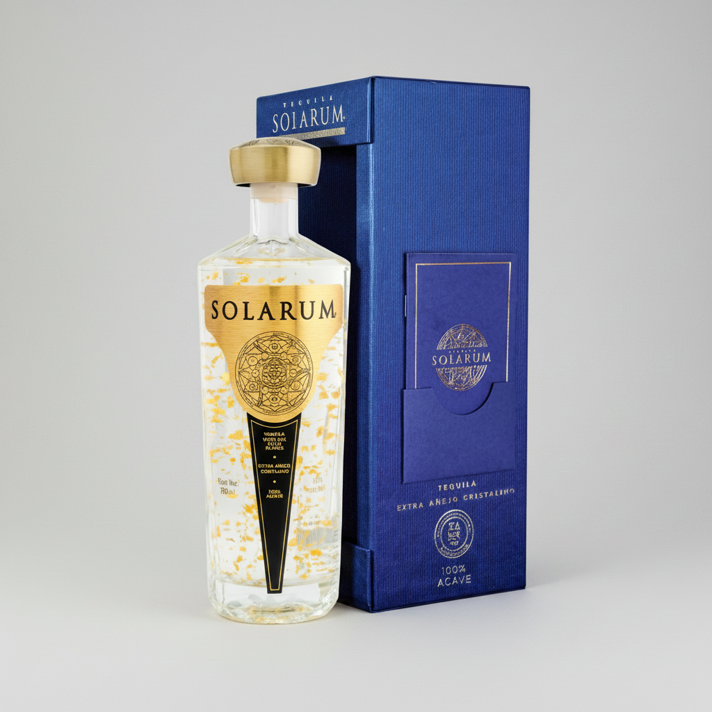 Solarum Extra Anejo Cristalino 24K Gold 750ml