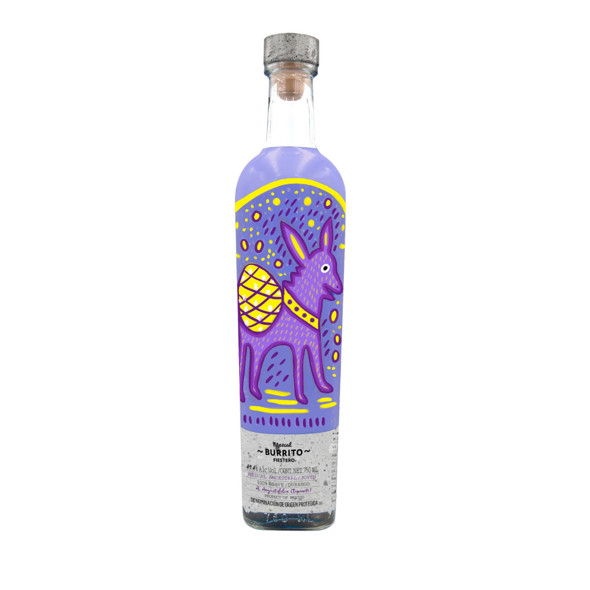Burrito Fiestero Mezcal Ancestral Joven Tepemete 750 ml - Captain Caskwell