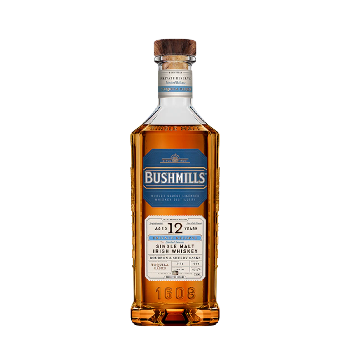 Bushmills Private Reserve Tequila Cask Whiskey 12 Years 750 ml - Captain Caskwell