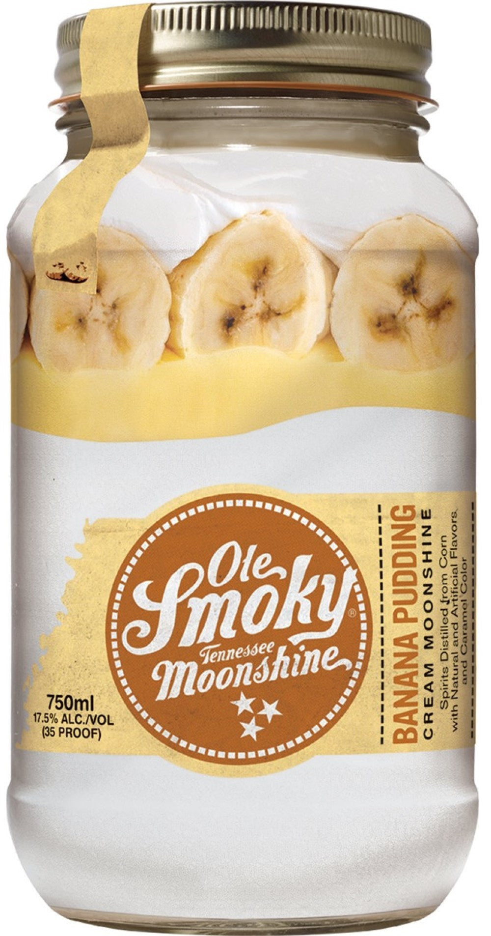 Ole Smoky Banana Pudding Cream Moonshine 750ml - Captain Caskwell