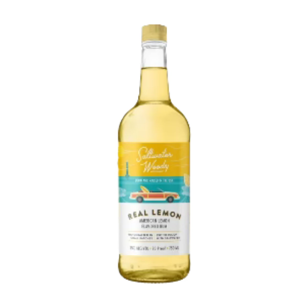 Saltwater Woody Real Lemon 750ml - Captain Caskwell