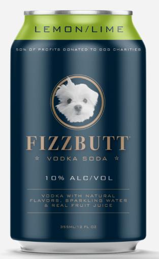 FizzButt Lime Vodka Soda (4 pack) 355ml