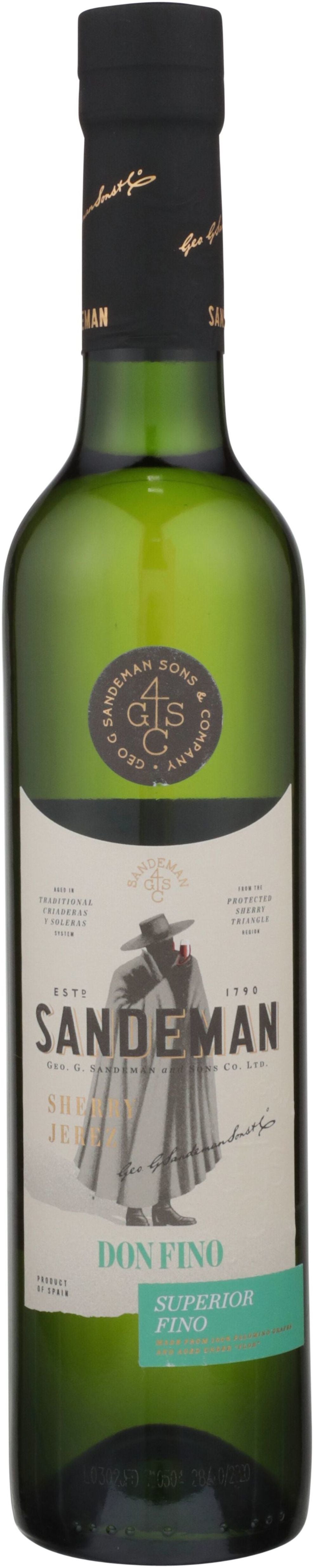 Sandeman Don Fino Superior Fino Sherry N.V. 500ml - Captain Caskwell