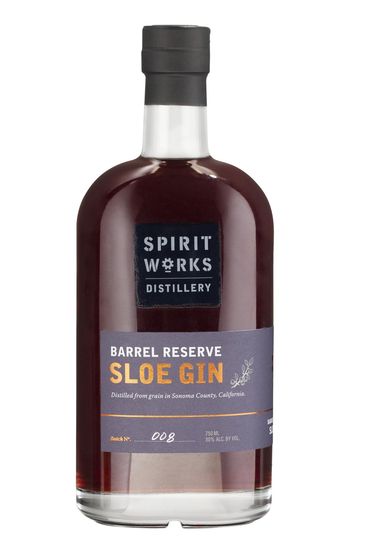 Spirit Works Distillery Barrel Reserve Sloe Gin Batch 014 750ml