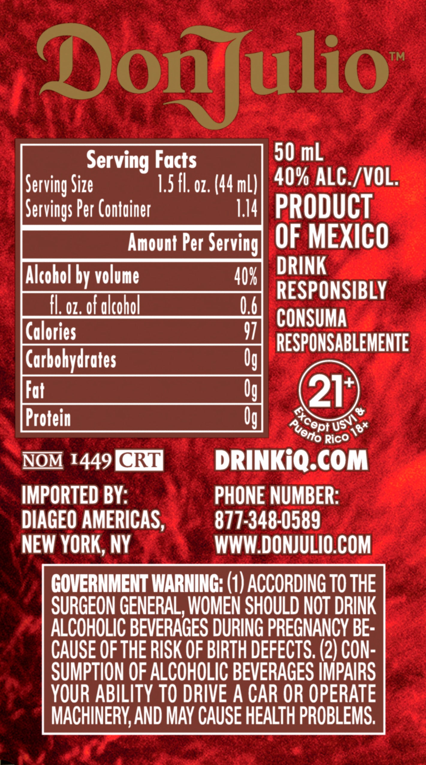 Don Julio Assorted Tasting Pack of 3 50 ml - Captain Caskwell