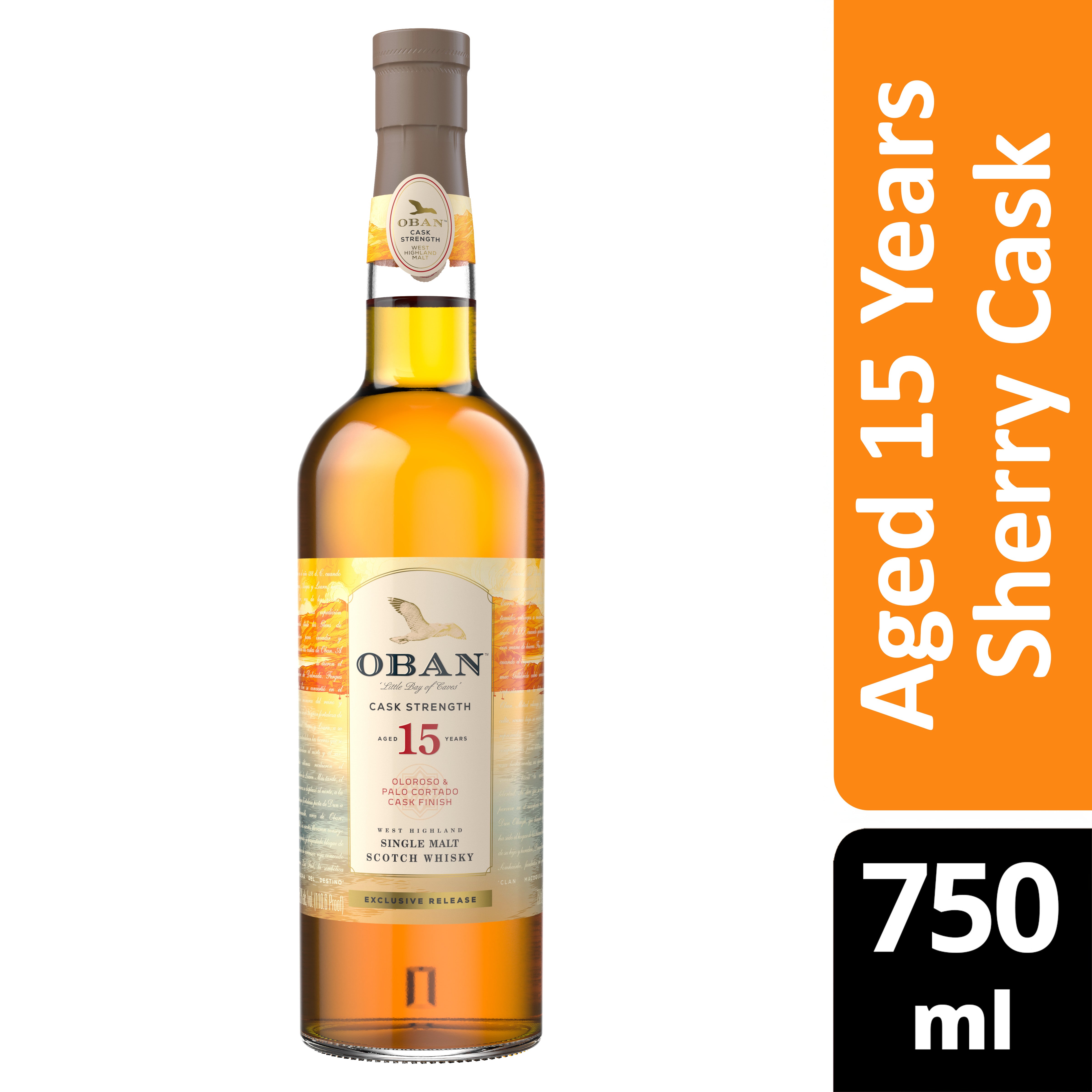 Oban Cask Strength Oloroso and Palo Cortado Cask Finish 15 year 750 ML - Captain Caskwell