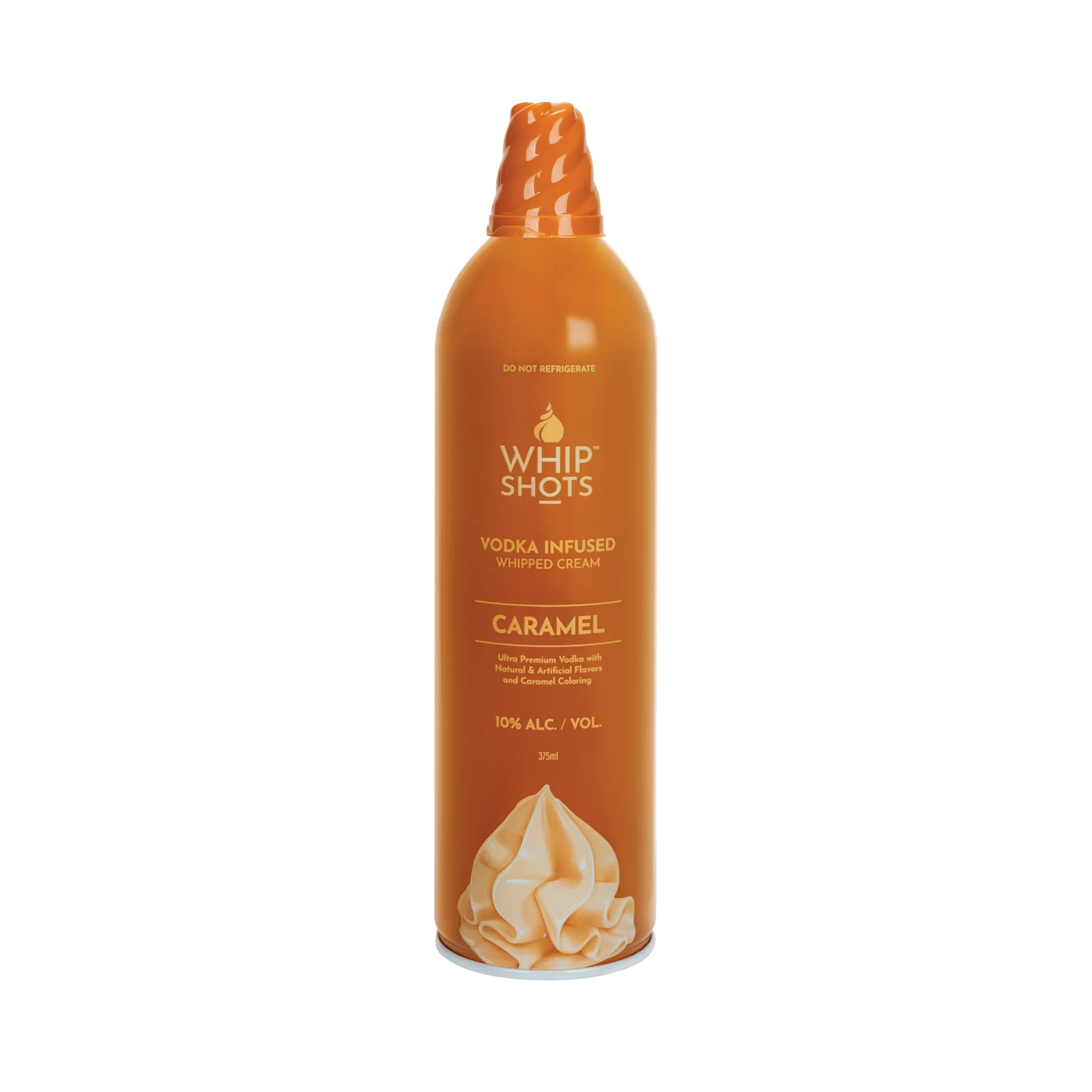 Whip Shots Caramel Vodka Infused Whipped Cream 375 ML - Captain Caskwell
