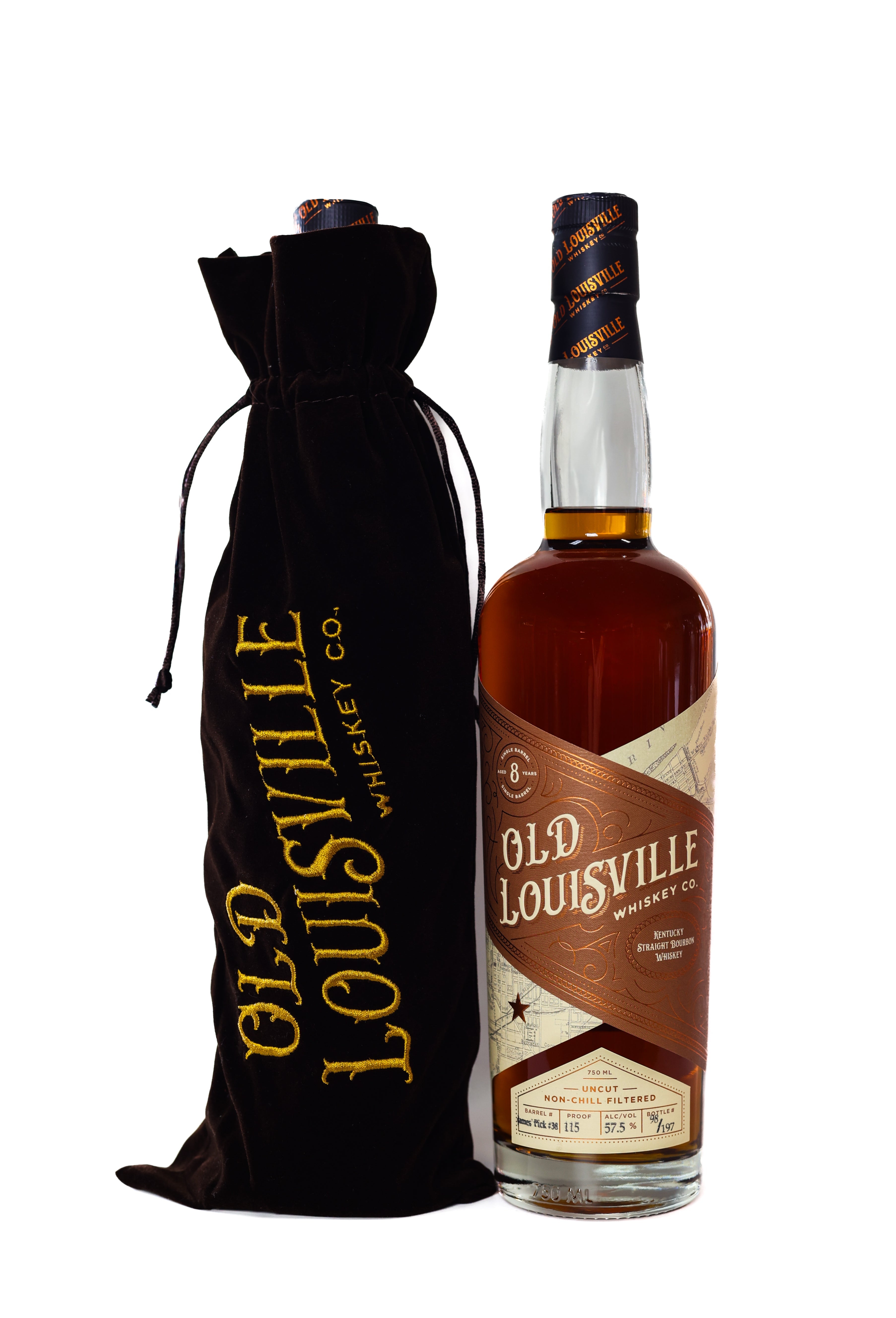Old Louisville single Barrel 8 Year uncut Whiskey 750ml