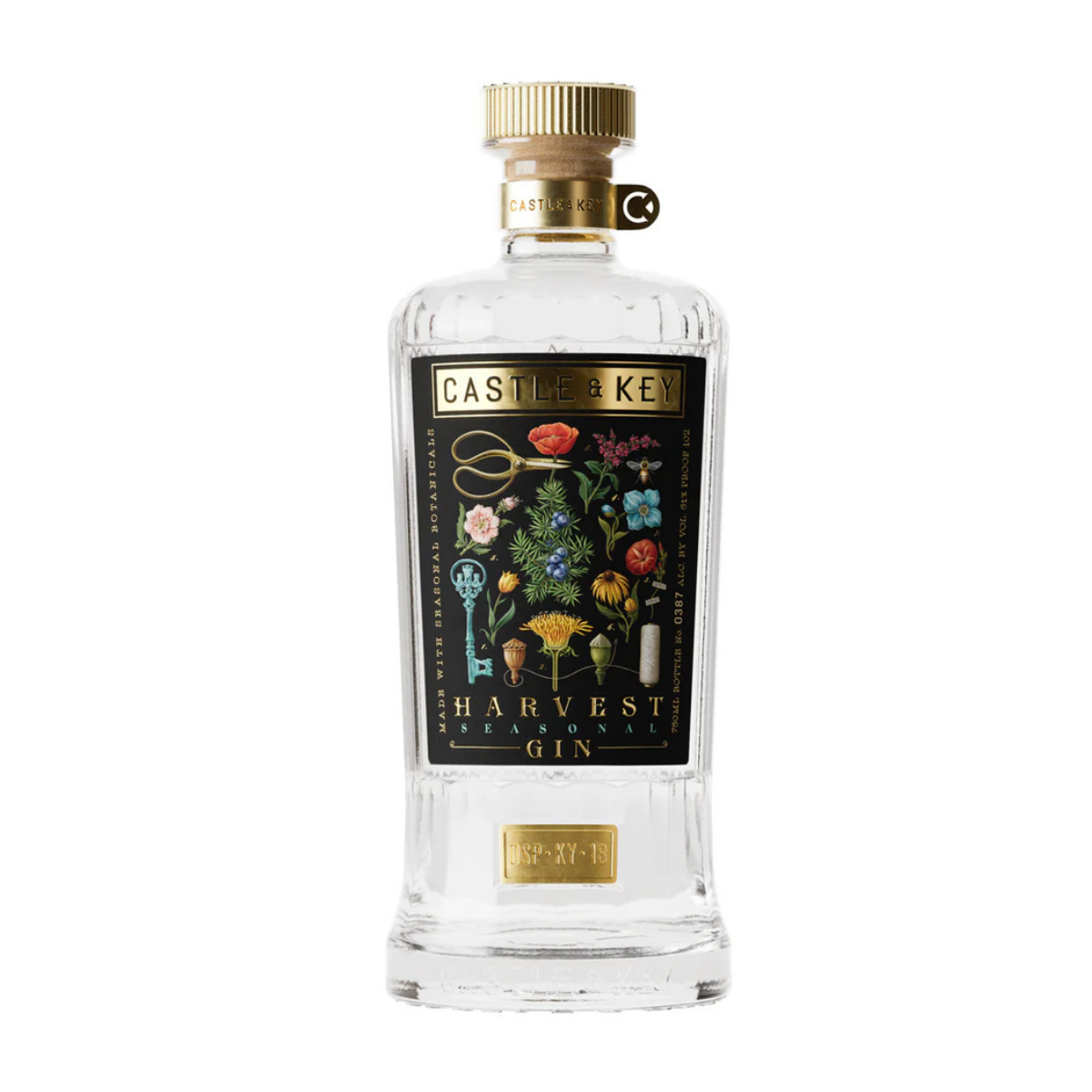 Castle & Key Harvest Seasonal Gin 750 ml - Captain Caskwell