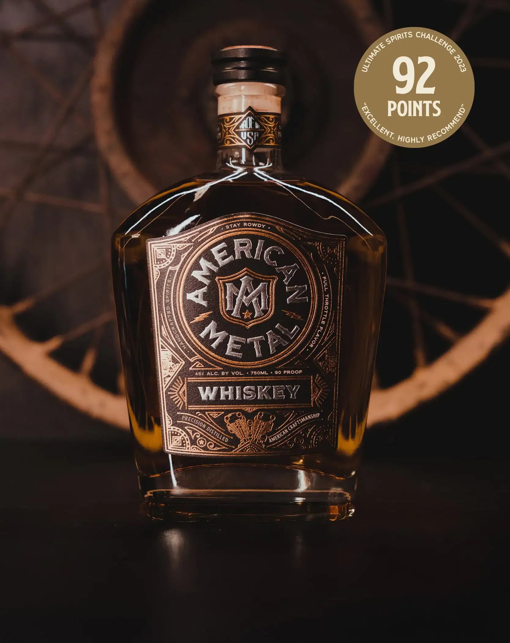 American Metal Whiskey 750ml - Captain Caskwell