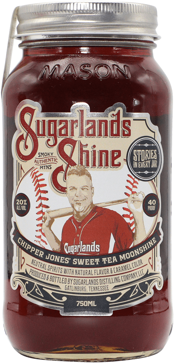 Sugarlands Shine Chipper Jones Sweet Tea Moonshine 750 ml - Captain Caskwell