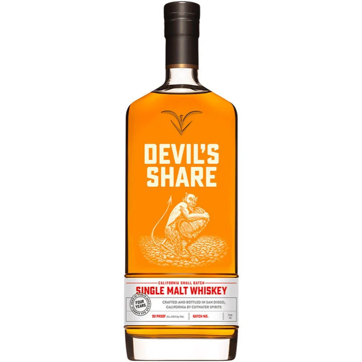 Cutwater Devil's Share Small Batch Single Malt Whiskey 750ml