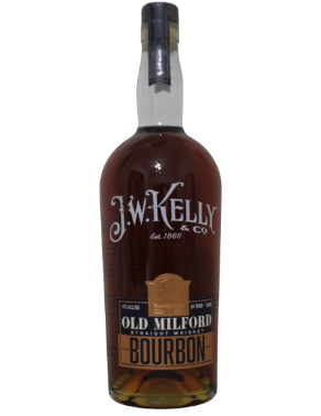 J.W Kelly and Co Old Milford Straight Bourbon Single Barrel Doubled Oaked 750 ml - Captain Caskwell