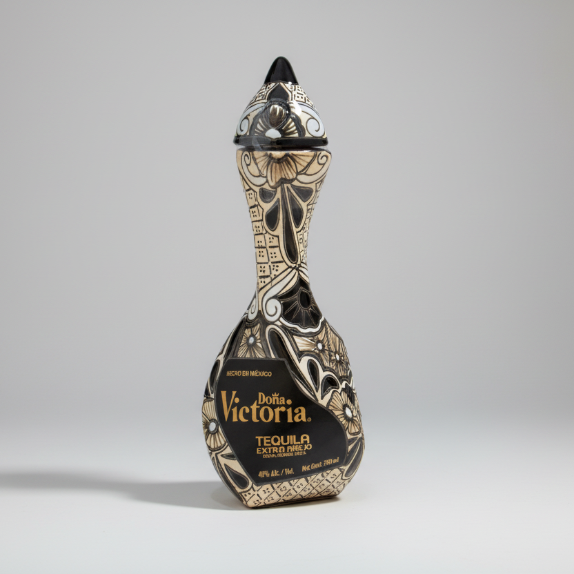 Buy Dona Victoria Tequila Extra Anejo Black Bottle Online -Craft City
