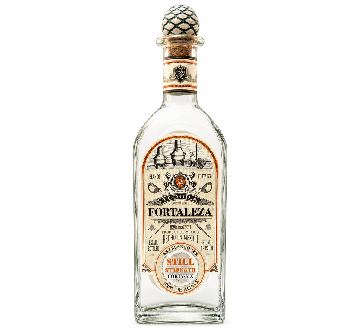 Fortaleza Blanco Still Strength Tequila 700 ml