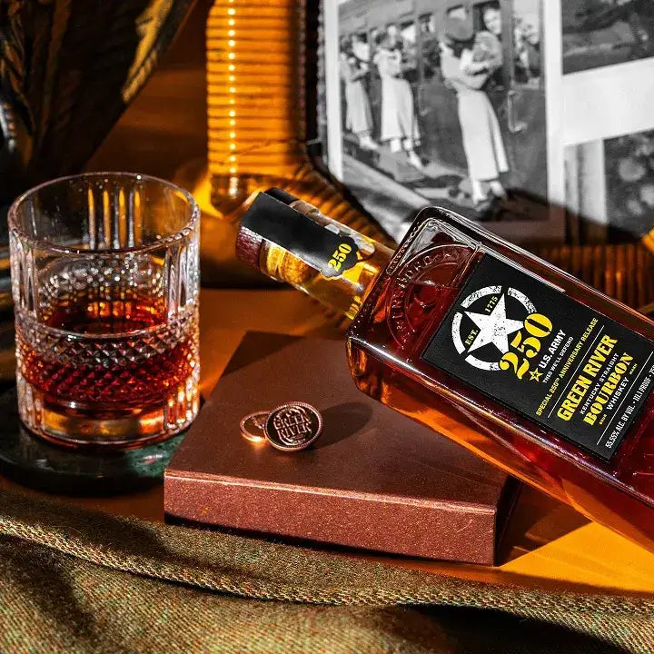 Green River Kentucky Straight Bourbon US Army 250th Anniversary Release 750 ml - Captain Caskwell
