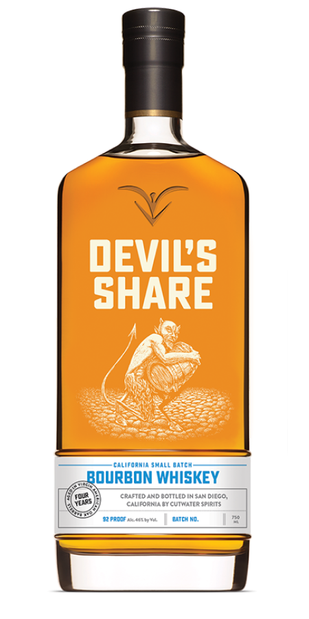 Cutwater Devils Share Bourbon Whiskey 750ml - Captain Caskwell