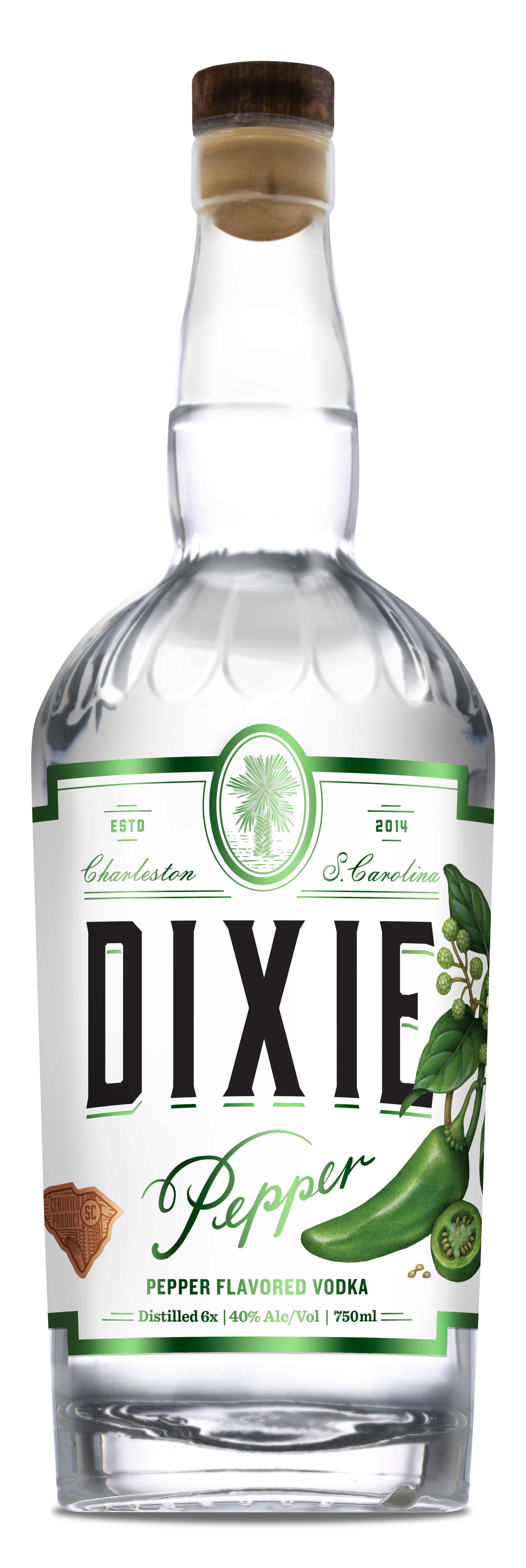 Dixie Black Pepper Vodka 750 ml - Captain Caskwell