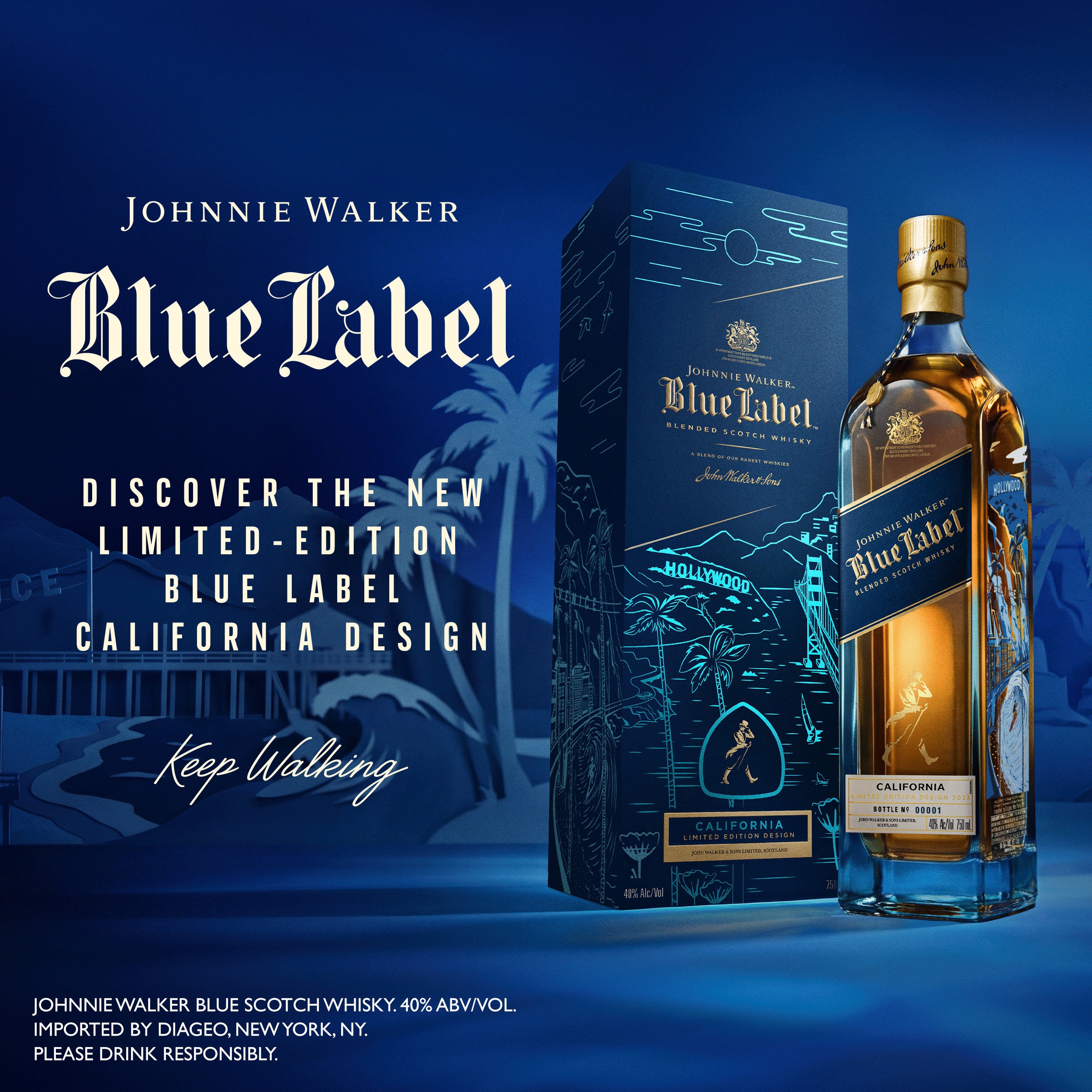 Johnnie Walker Blue Label California Edition 750ml
