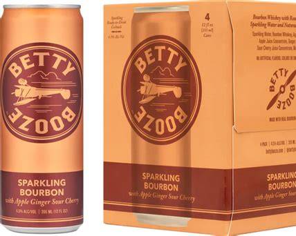 Betty Booze Bourbon Apple Ginger Sour Cherry 4Pk 355ml