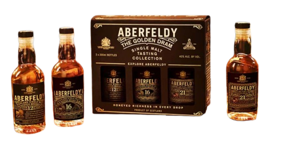 Aberfeldy 3 Pack 200ml 12 16 & 21 Year 200ml - Captain Caskwell