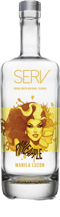 SERV Vodka With Natural Flavor Pineapple Manila Luzon 750 ml - Captain Caskwell