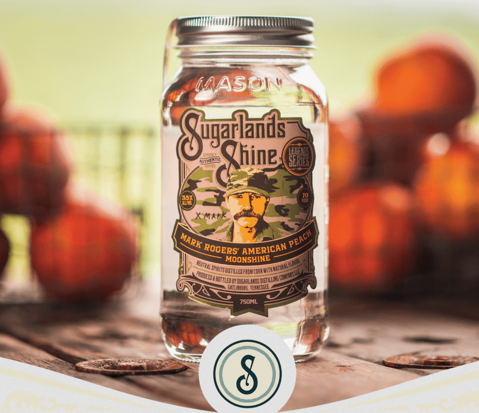 Sugarlands Shine Mark Rogers' American Peach Moonshine 750 ml - Captain Caskwell