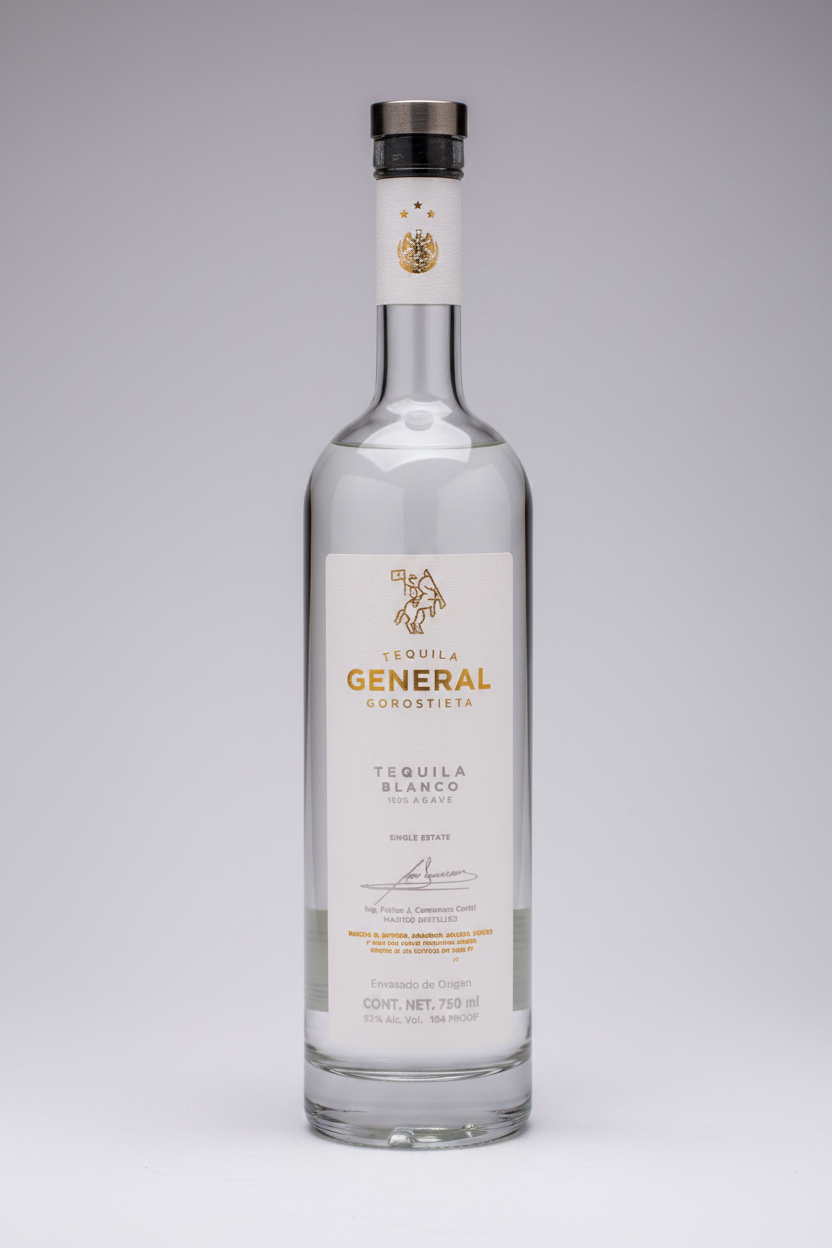 Tequila General Gorostieta Blanco High Proof Single Estate 750 ML
