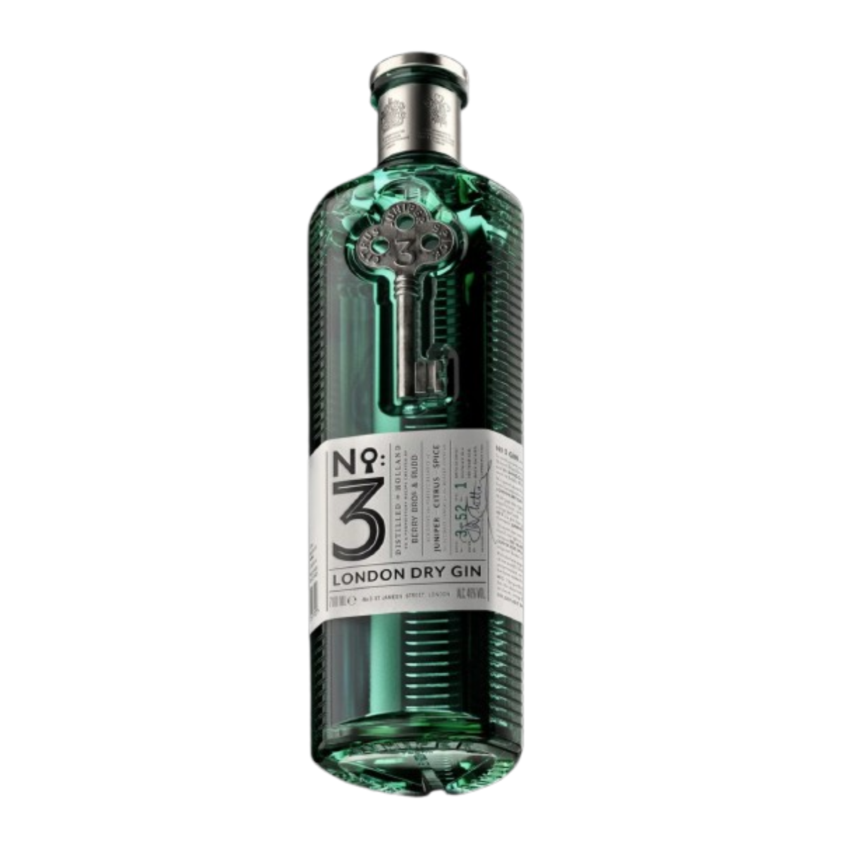 No 3 London Dry Gin 750 ml - Captain Caskwell