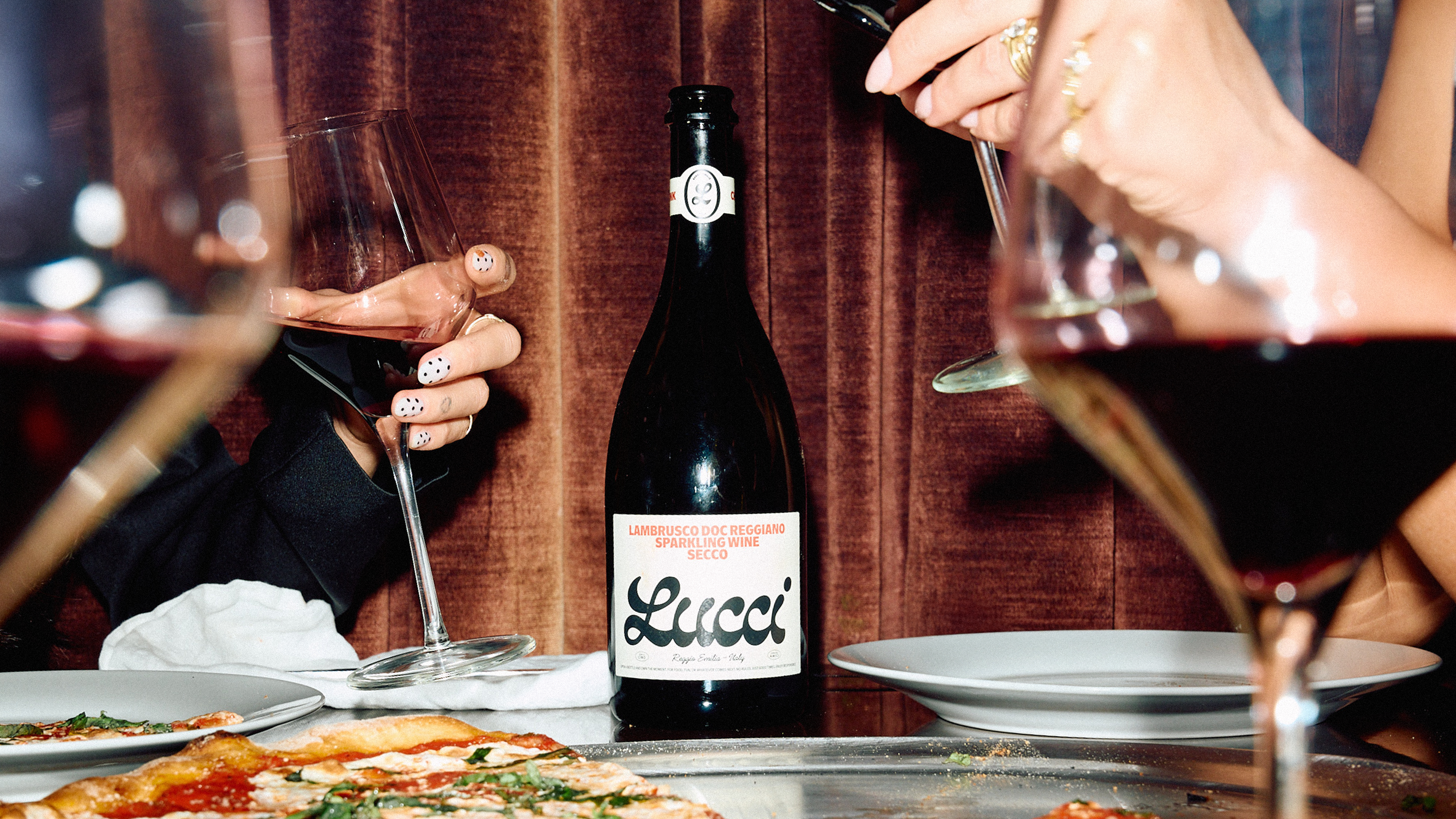 Lucci Lambrusco Reggiano DOC Dry Sparkling Wine Secco