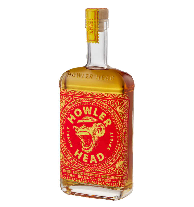 Howler Head Banana Whiskey 750ml - Captain Caskwell