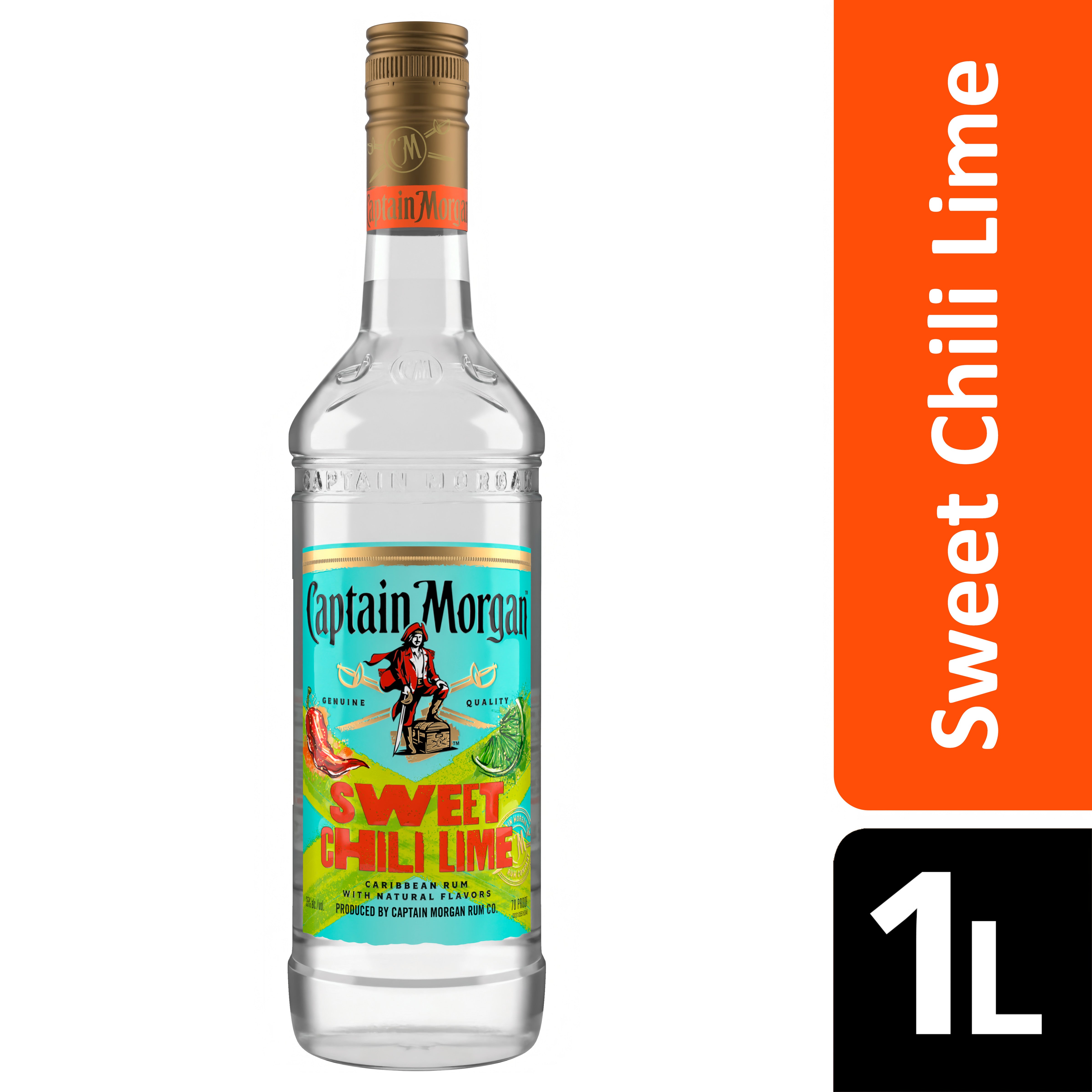 Captain Morgan Sweet Chili Lime 1L - Captain Caskwell