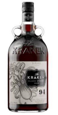 The Kraken Black Spiced Rum White Label 750ml - Captain Caskwell