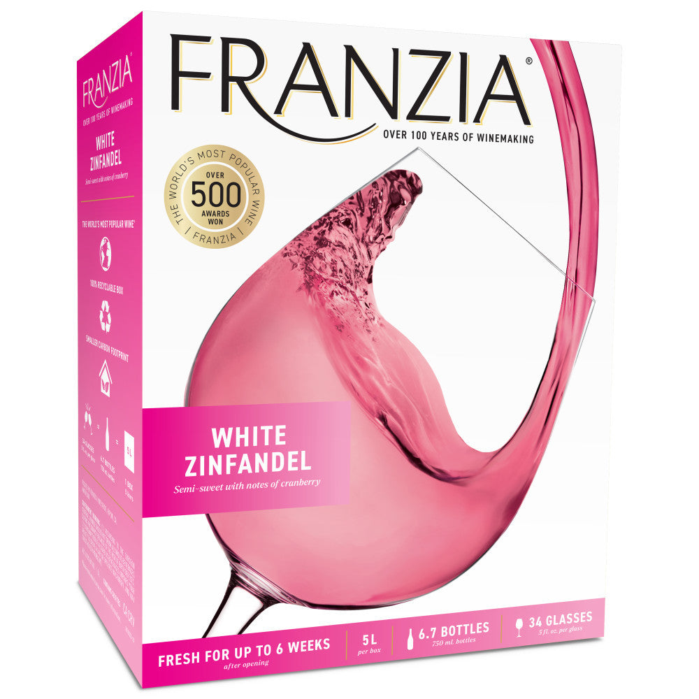 Franzia White Zinfandel 5 L - Captain Caskwell