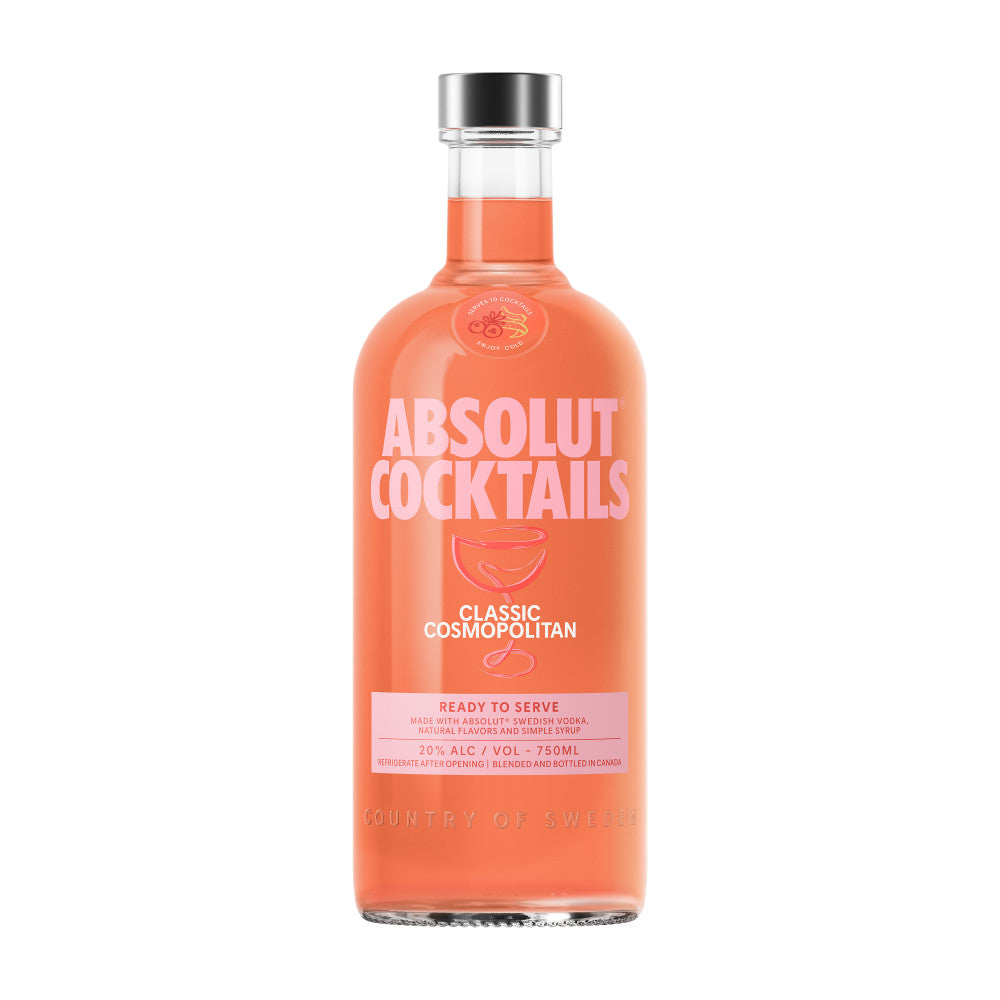 Absolut Cocktails Classic Cosmopolitan Ready to Serve 750 ml - Captain Caskwell