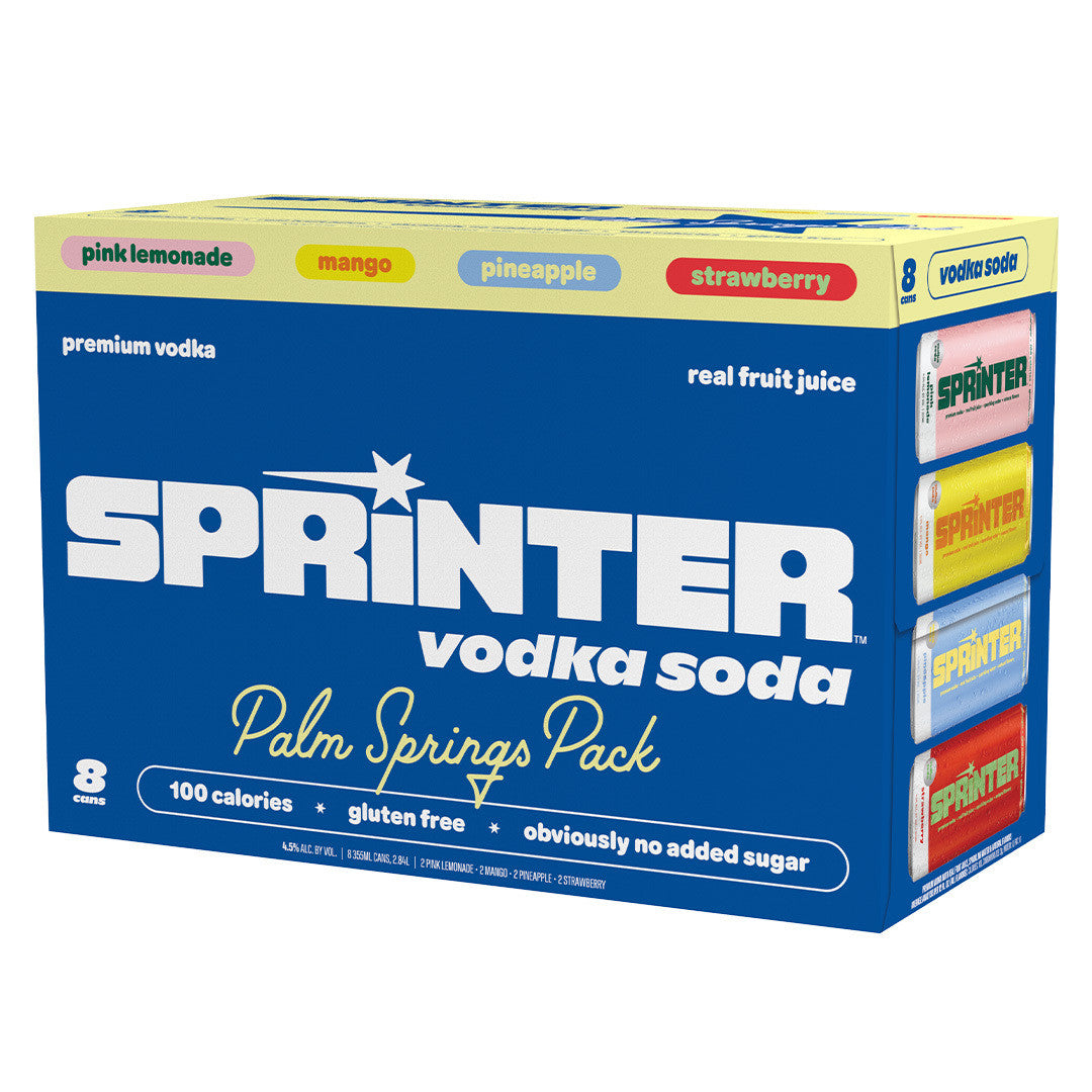 Sprinter Vodka Soda Palm Springs Pack 8 pack 355 ML - Captain Caskwell