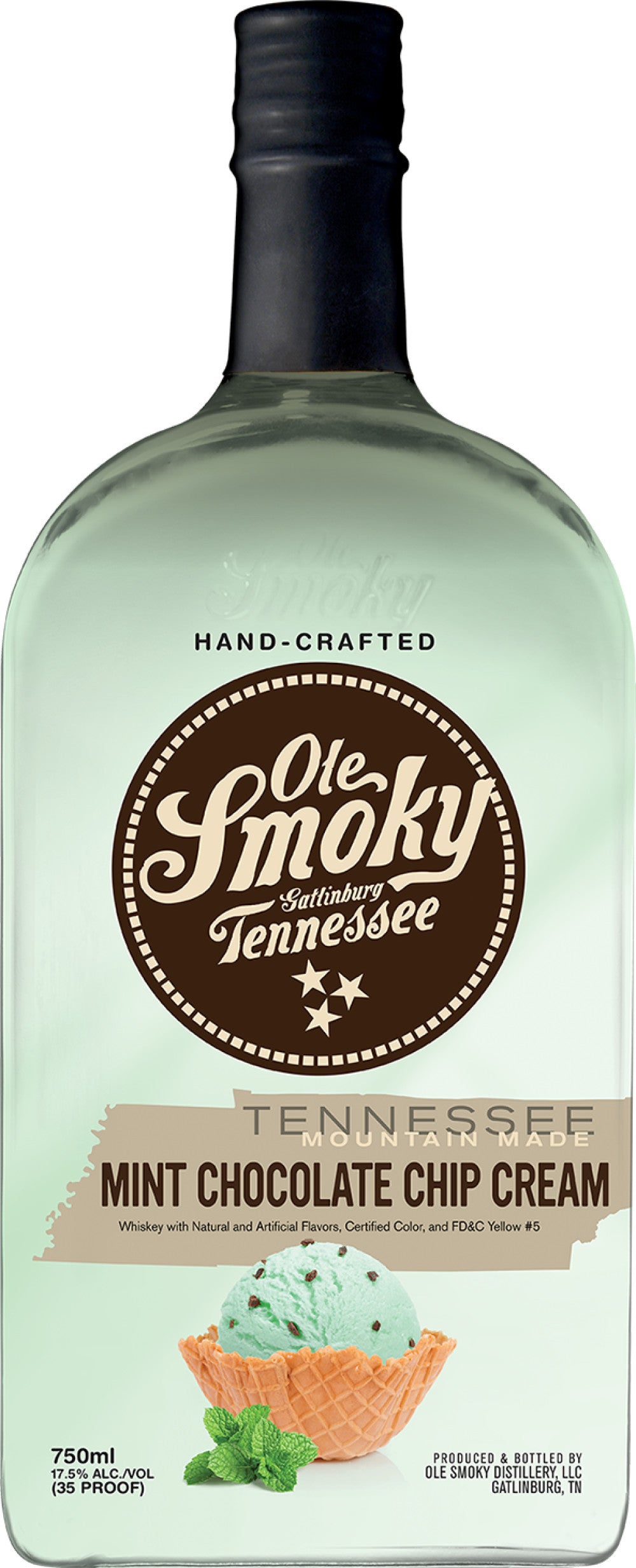 Ole Smoky Mint Chocolate Chip Cream 750 ML - Captain Caskwell