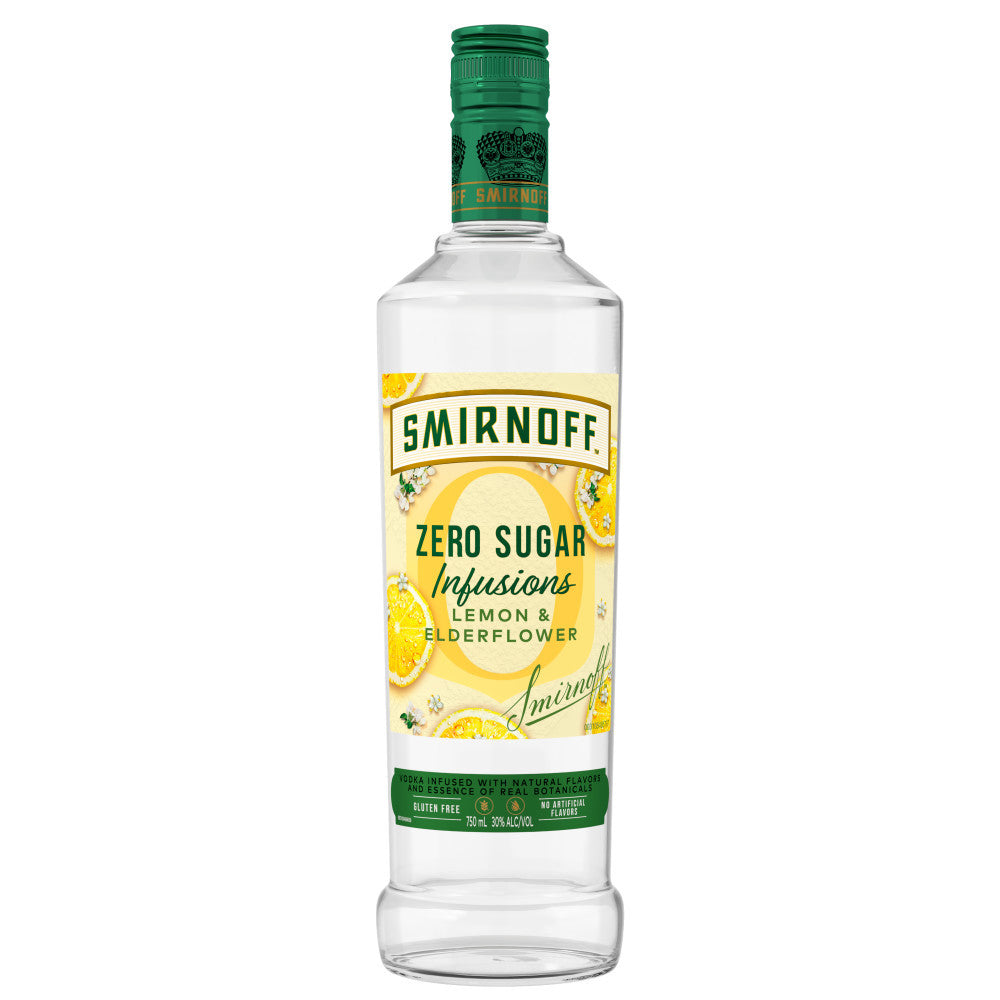 Smirnoff Zero Sugar Infusions Lemon and Elderflower 750 ml - Captain Caskwell