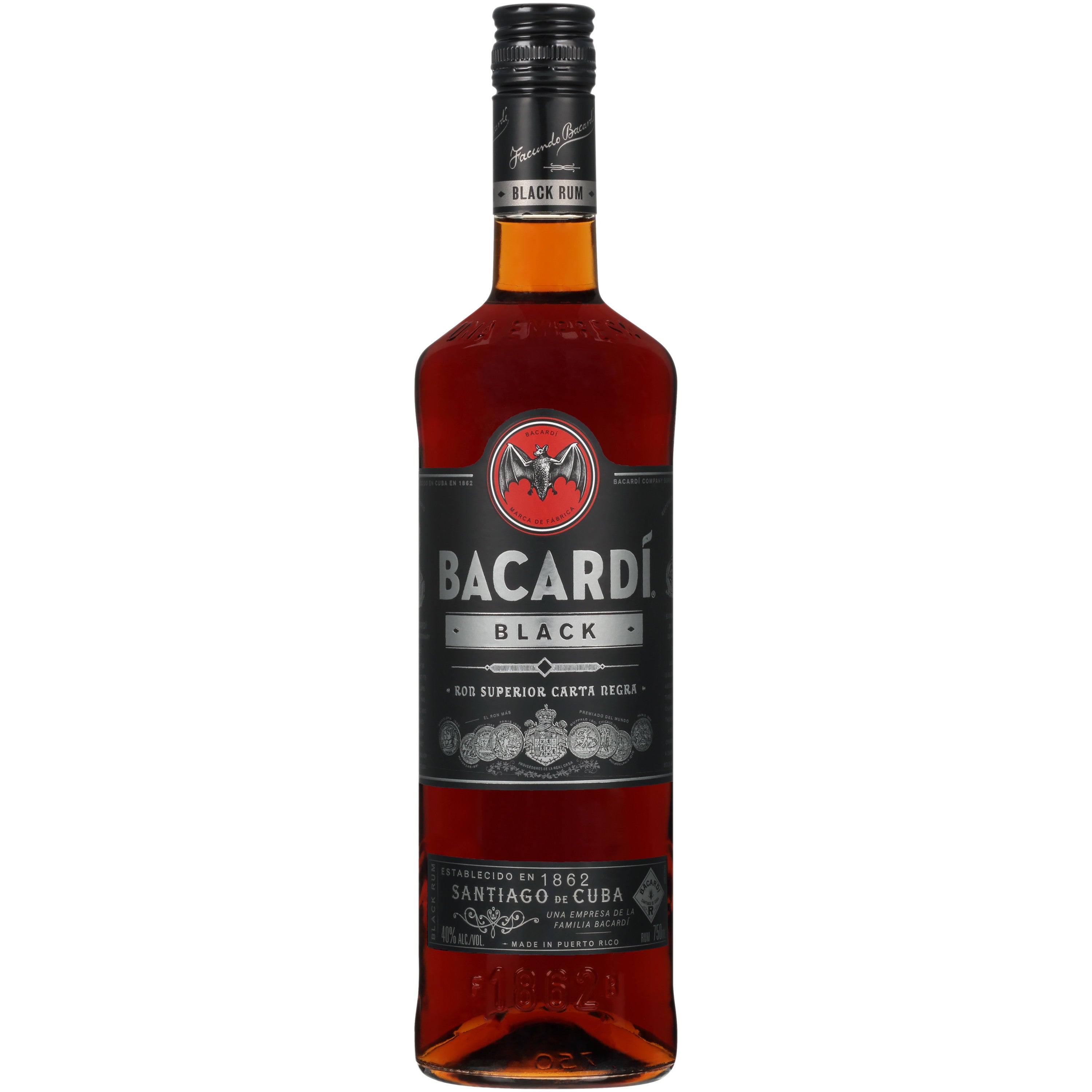 Bacardi Black 750 ml - Captain Caskwell