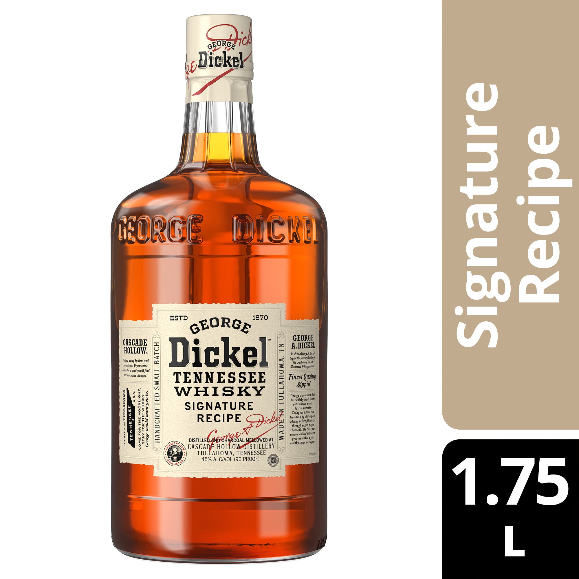 George Dickel Tennessee Sour Mash 12 year 1.75 L - Captain Caskwell