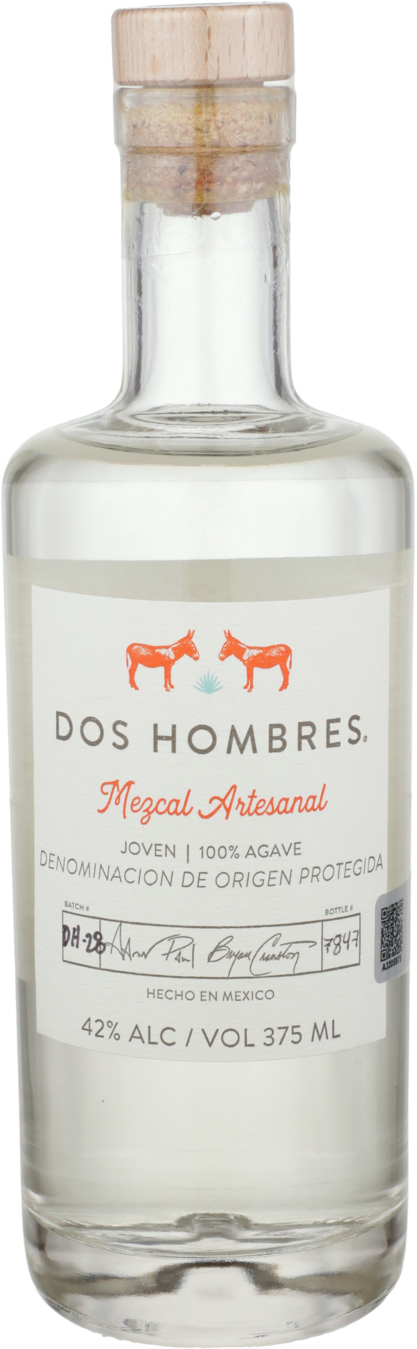 Dos Hombres Mezcal Artesanal Joven Espadin 375 ml - Captain Caskwell