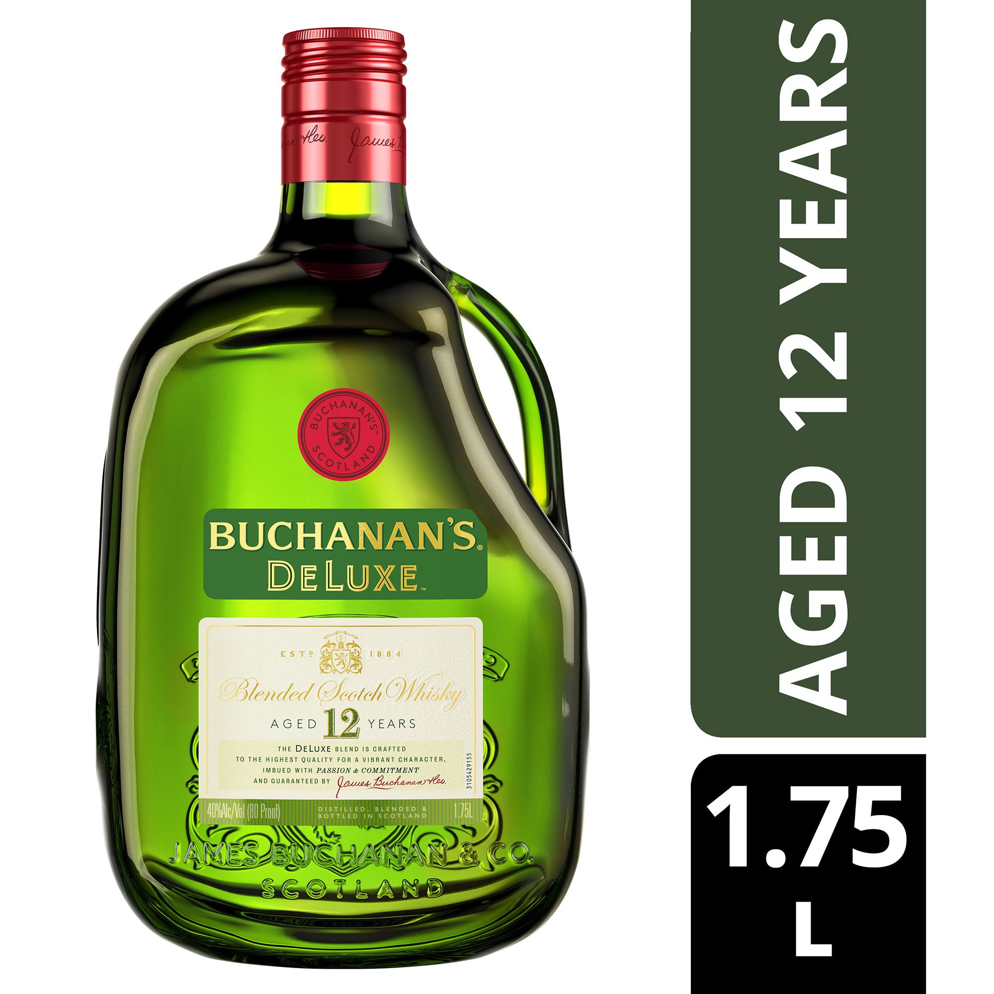 Buchanans 12 Years Old Deluxe Blended Scotch Whisky 12 year 1.75 L - Captain Caskwell