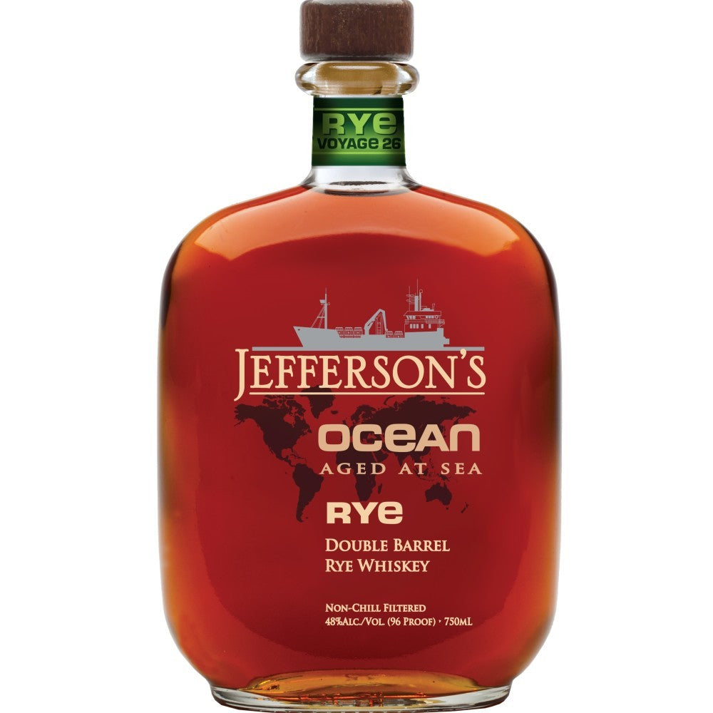 Jeffersons Voyage 26 Ocean Aged At Sea Double Barrel Rye 750 ml - Captain Caskwell