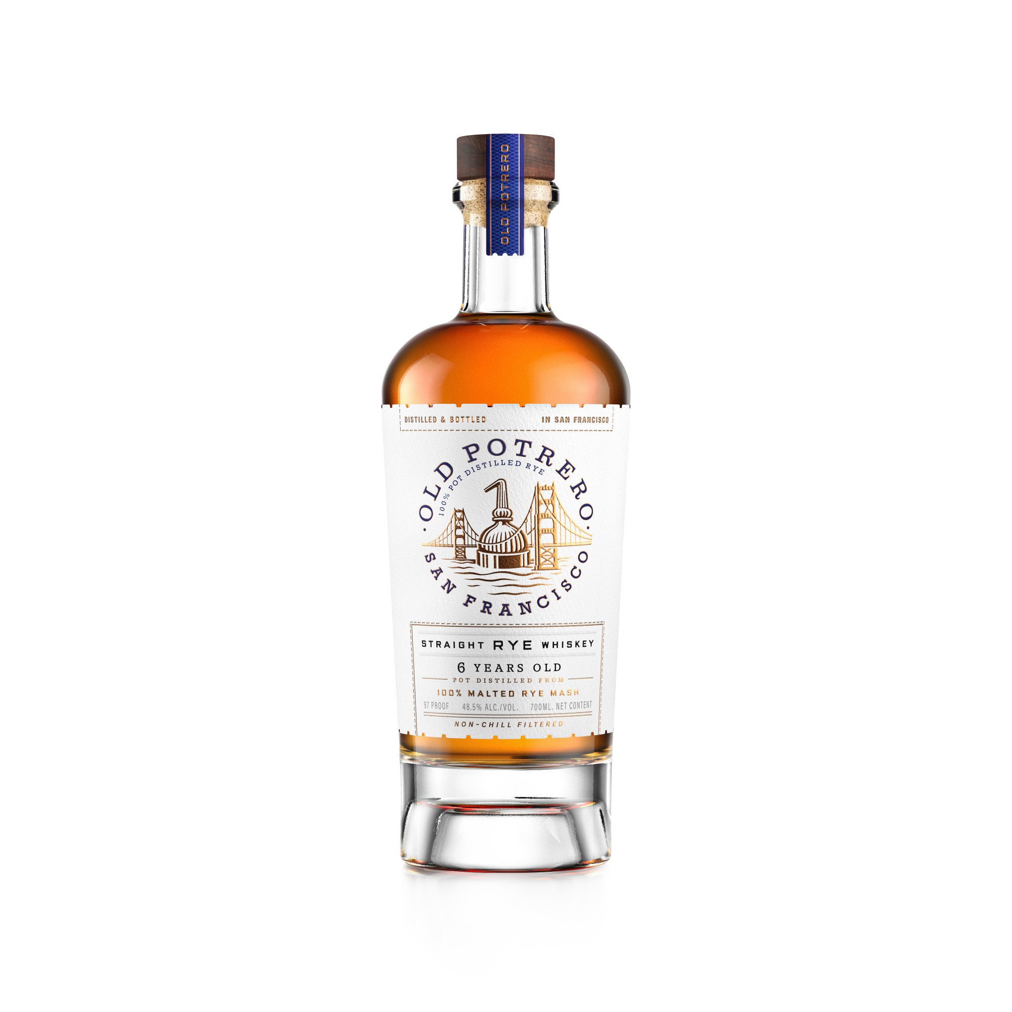 Old Potrero Straight Rye Whiskey 6 year 700ml - Captain Caskwell