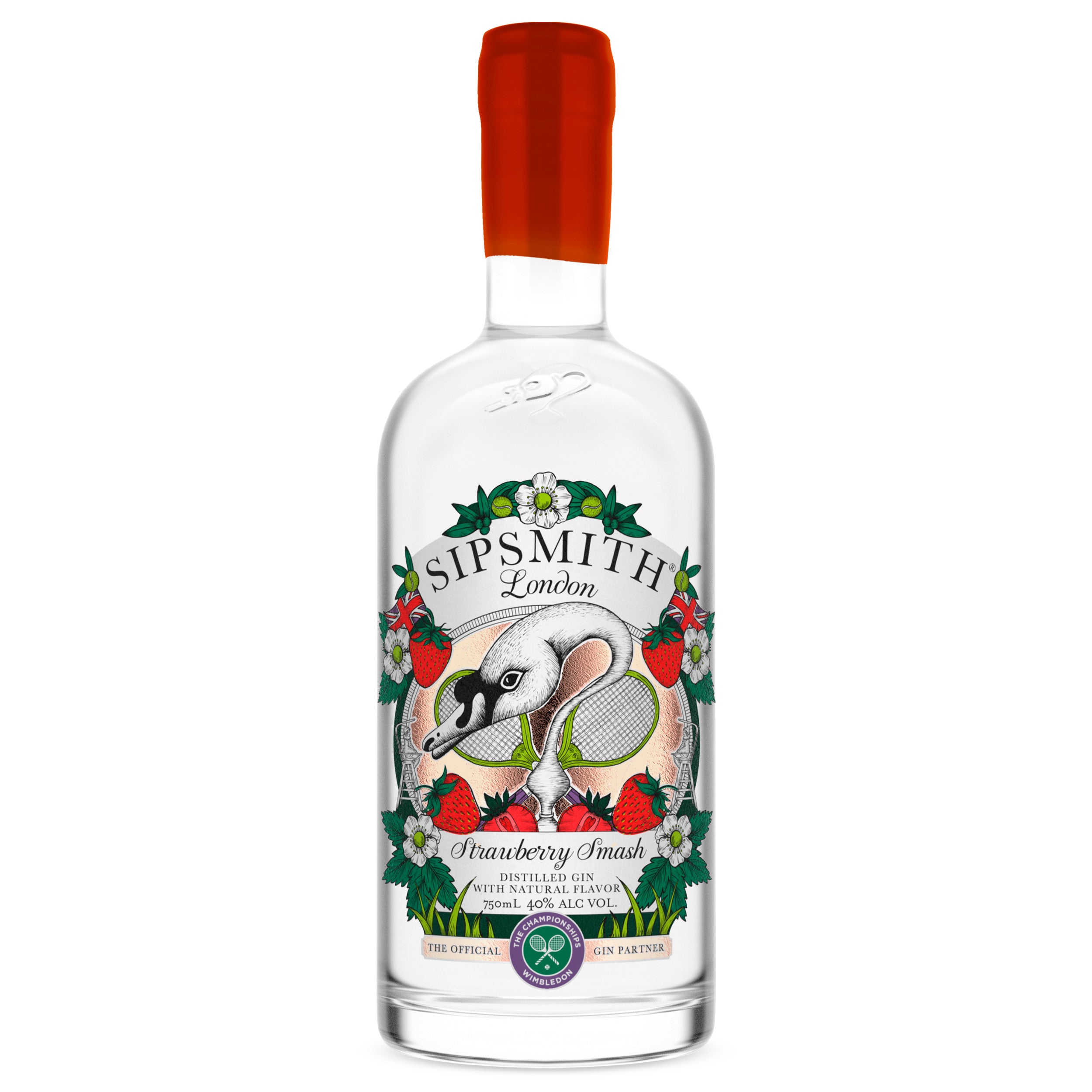 Sipsmith London Strawberry Smash 750 ml - Captain Caskwell