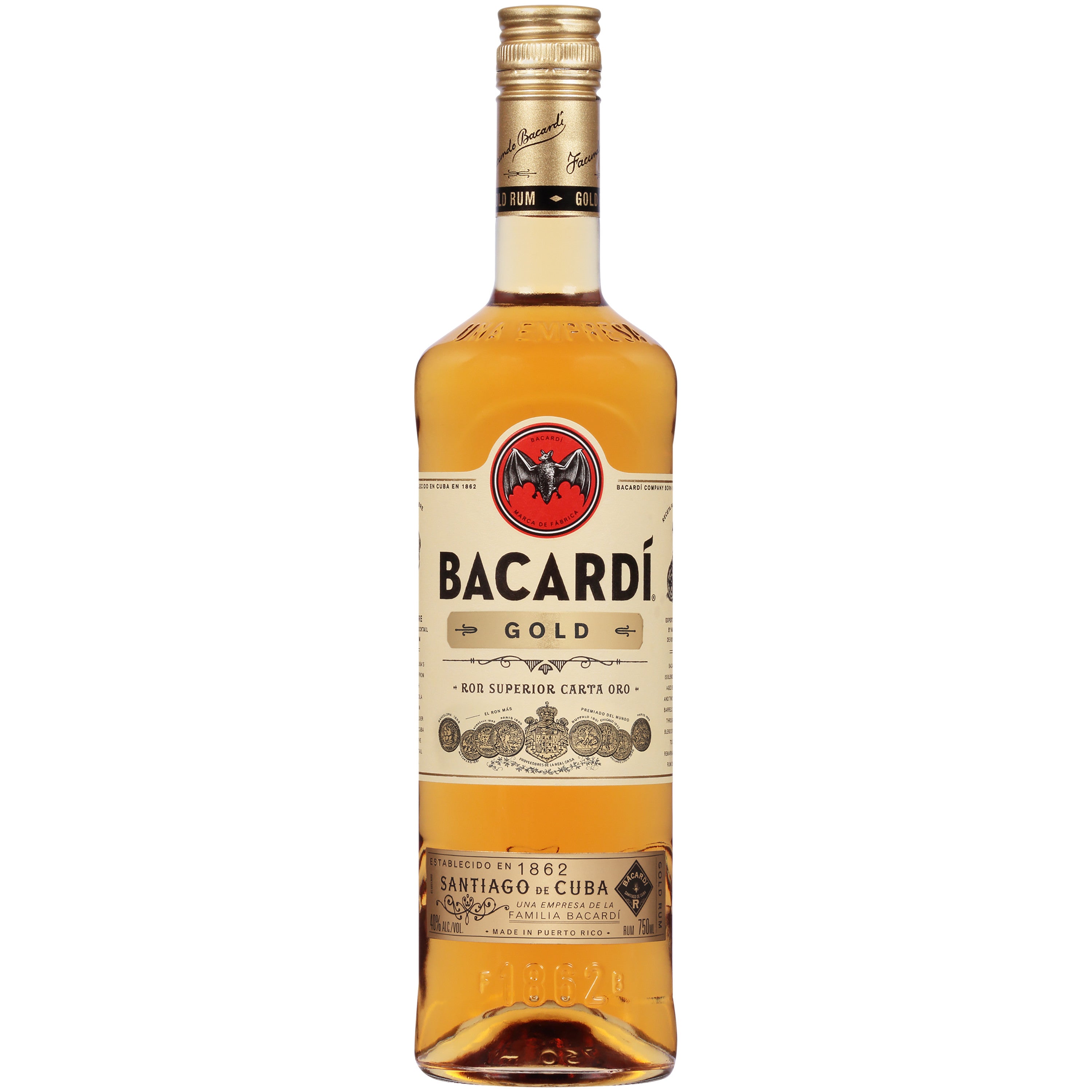 Bacardi Gold Rum 750 ml - Captain Caskwell